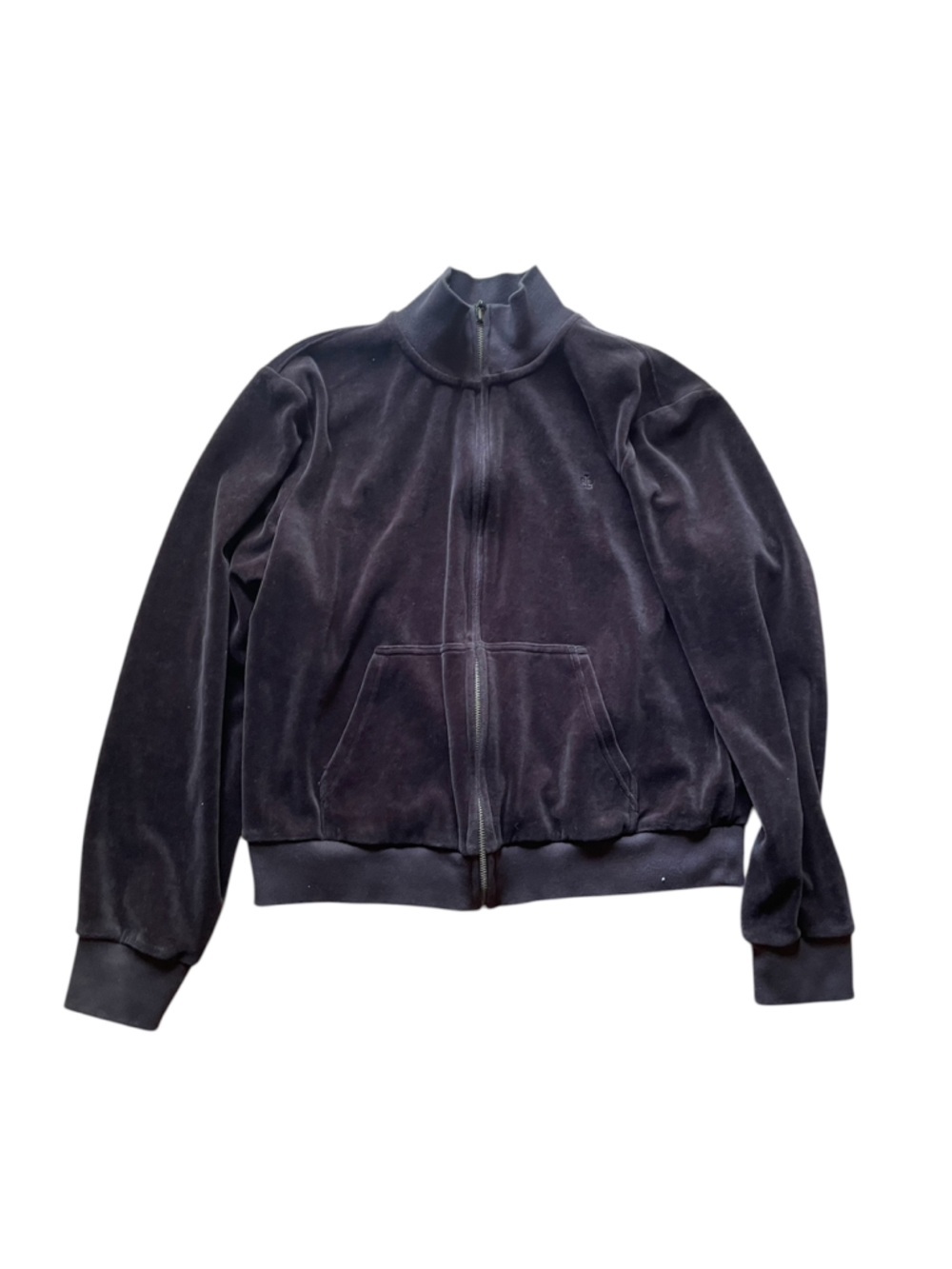 Vintage Lauren Ralph Lauren Velour Zip-Up Jacket in brown women’s large